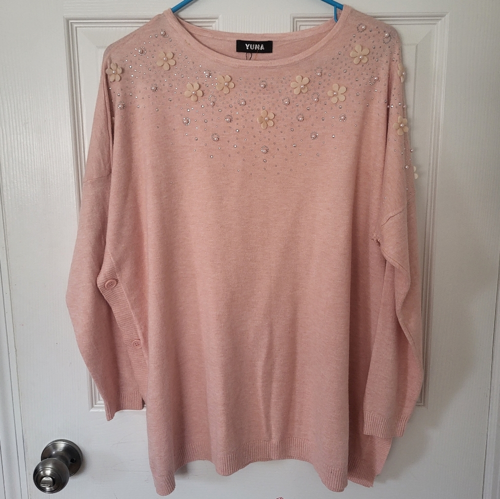 Beautiful Coquette Floral Sweater